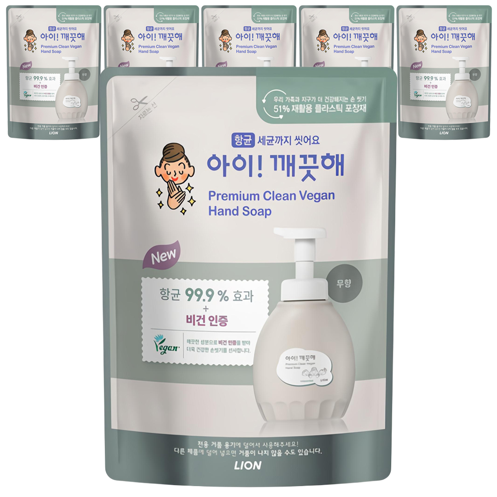 프리미엄 클린 비건 폼 핸드솝 무향 리필 400ml