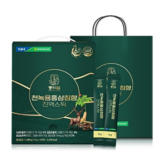 동의삼 천녹용홍삼침향 진액스틱 10g 100포 (1개)_이미지