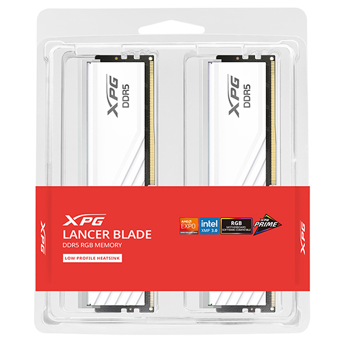 ADATA DDR5-6400 CL32 LANCER BLADE RGB 화이트 패키지 서린 (32GB(16Gx2))_이미지