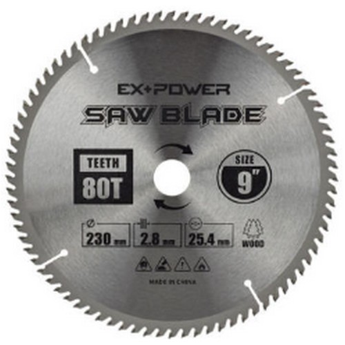 9인치 목재용 원형톱날 EXC-09080