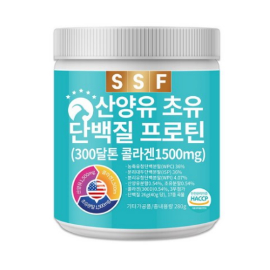  순수식품 산양유 초유 단백질 프로틴 280g [3개]