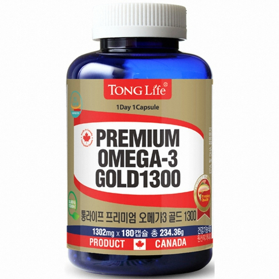 통라이프 프리미엄 오메가3 골드 1300 180캡슐 (2개)_이미지