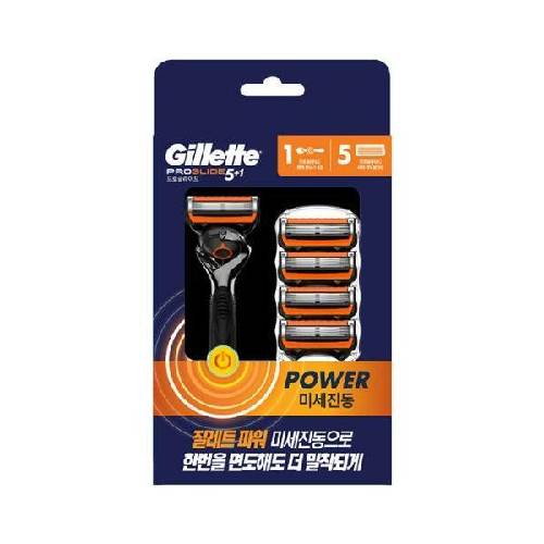질레트 리뉴얼 퓨전 프로글라이드 플렉스볼 파워 + 면도날 (면도기1개+날4개)_이미지