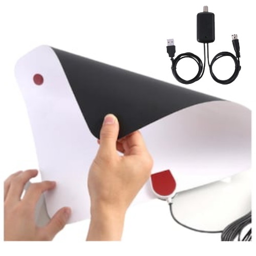 평면형 HD 수신 지상파 TV 안테나 + 증폭기