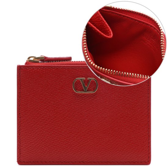 발렌티노 여성 브이로고 시그니처 지퍼 카드지갑 8W2P0AK9 SNP JU5 26S_이미지