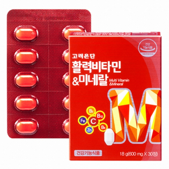 고려은단 활력비타민&미네랄 30정 (1개)