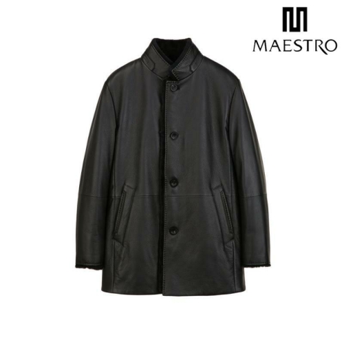 차콜그레이 단색 사슴가죽 점퍼 MAJU5D731CG