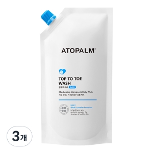 네오팜 아토팜 탑투토 워시 리필 400ml (3개)