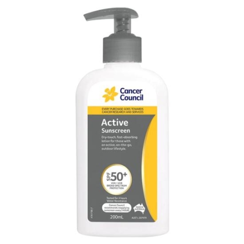  캔서카운슬 액티브 펌프형 썬크림 SPF50+ 200ml [1개]