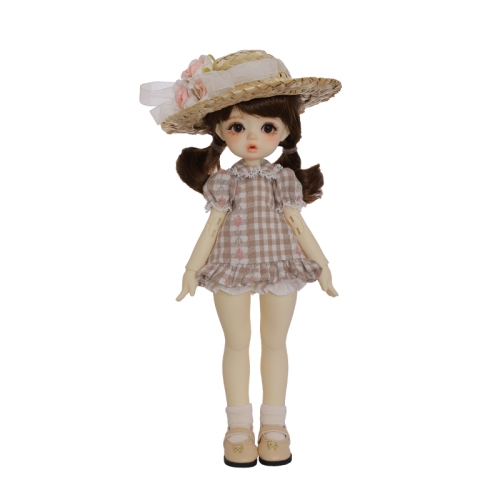 싼 구체관절인형 26cm 풀세트 구관 1/6 Jeno 러블리 밀짚모자 고급 레진 현물 피규어 SD/BJD TDF-D-170