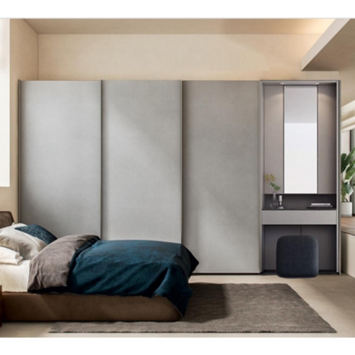 한샘 유로오크 터치 도브 슬라이딩 붙박이장+파우더장 (270cm)