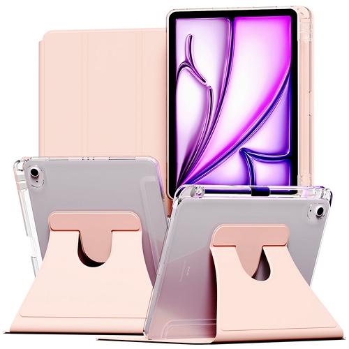 누아트 iPad 10세대 360도 회전 스마트커버 애플펜슬 수납 투명 하드케이스_이미지