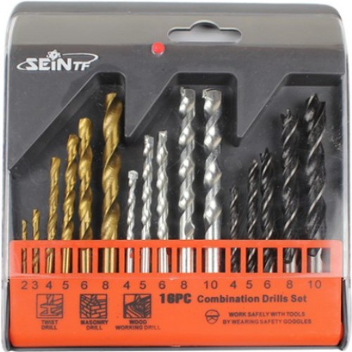 ����Ƽ���� ö�� ��ũ��Ʈ ��� 3�� �帱 ��Ʈ (16pcs)