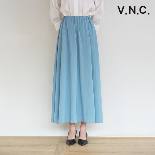 비지트인뉴욕 인밴딩 플레어 롱 스커트 VB4SRF1