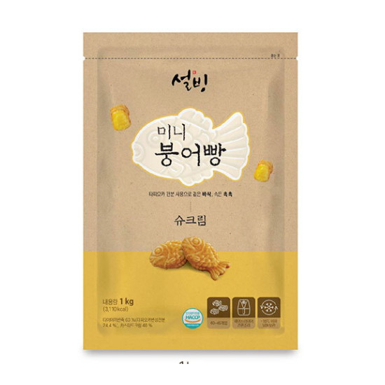 설빙 미니 붕어빵 슈크림 1kg (1개)