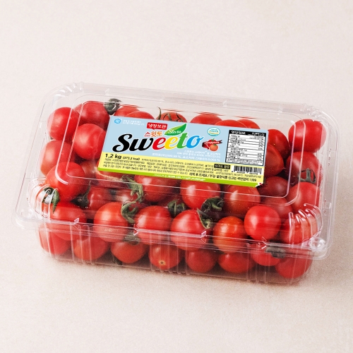 스윗토 스테비아 대추방울토마토 1.2kg (1개)