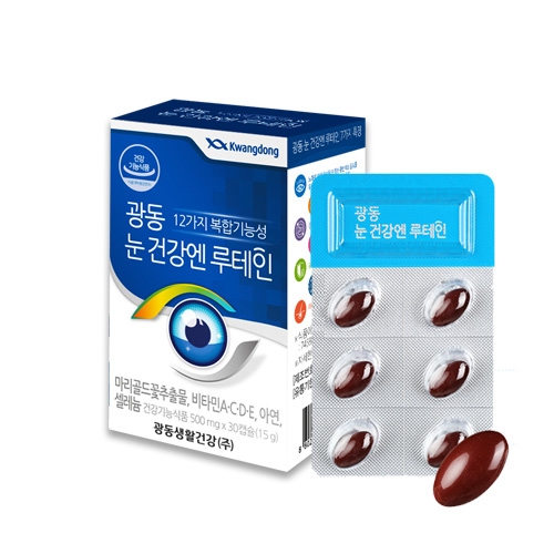 광동생활건강 눈건강엔 루테인 500mg 30캡슐 (4개)_이미지