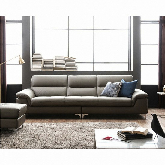 자코모 쿠시 컴팩트 천연가죽 소파 4인용 (스툴포함)_이미지