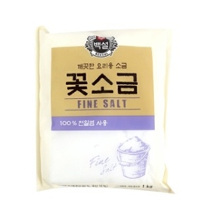 백설 꽃소금 1kg (4개)_이미지