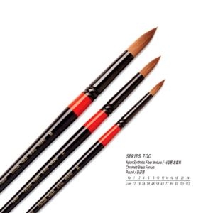 화홍 수채화붓 700R 둥근붓 6호 K/ / 붓/ 수채붓/붓/수채화붓/전문가붓/전문가용붓/수채붓/학생용_이미지