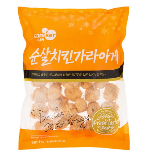 마니커 순살치킨 가라아게 1kg (3개)