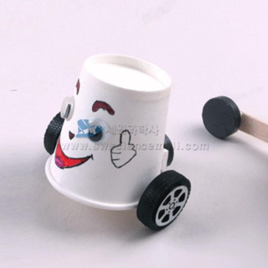 화성과학사 종이컵 자석으로 가는 자동차 만들기 10명1Set / P0000MEU 60316_이미지