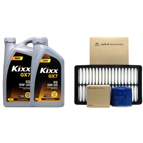 GS칼텍스 킥스 GX7 SQ 0W20 5L + 순정필터 기아 K5 DL3 하이브리드