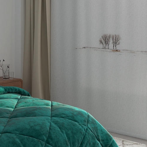 아망떼 사일런스 3중직 누빔 방한커튼