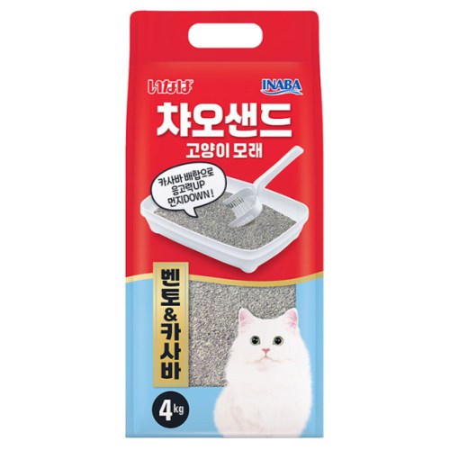 이나바 캣 챠오샌드 벤토&카사바 4kg (2개)_이미지