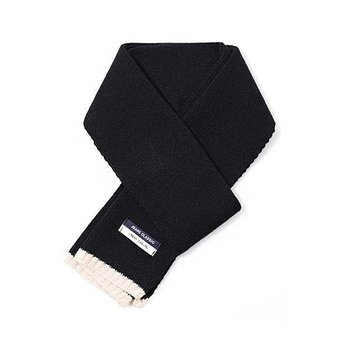 제이반스클래식 포인트 배색 미니머플러 C1904-AM970_BK_이미지