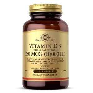 비타민 D3 콜레칼시페롤 250mcg 10000IU 120캡슐
