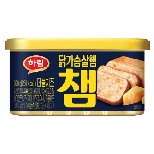 하림 닭가슴살햄 챔 더블치즈 200g (2개)_이미지