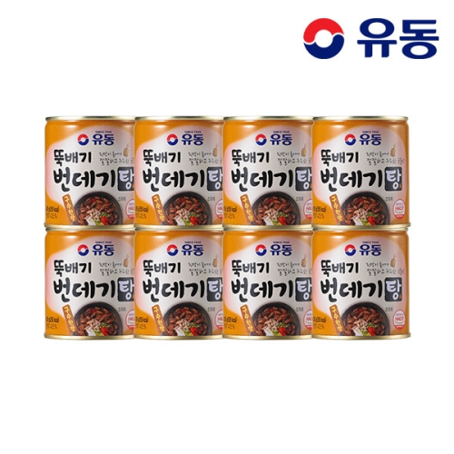 유성물산교역 유동 뚝배기 번데기탕 구수한맛 280g (8개)