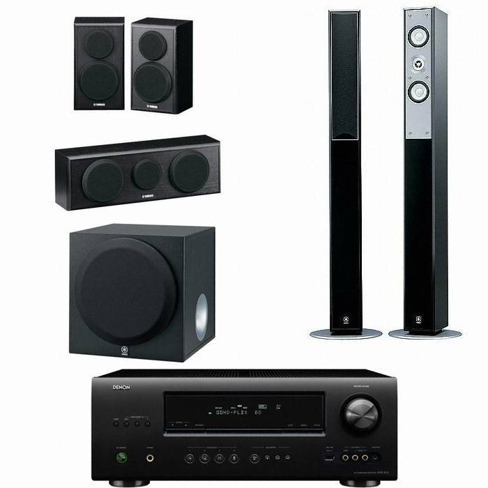 야마하 NS-125FP 5.1채널 + 데논 AV리시버 (AVR-1612, YST-SW012)