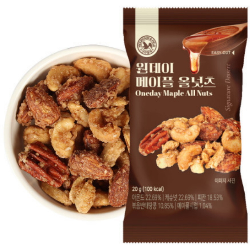 산과들에 원데이 메이플 올넛츠 20g (40개)_이미지