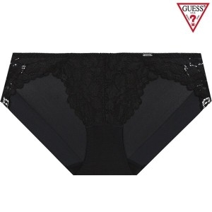 게스 언더웨어 레이스 햄라인팬티 GLL1P2P40BK