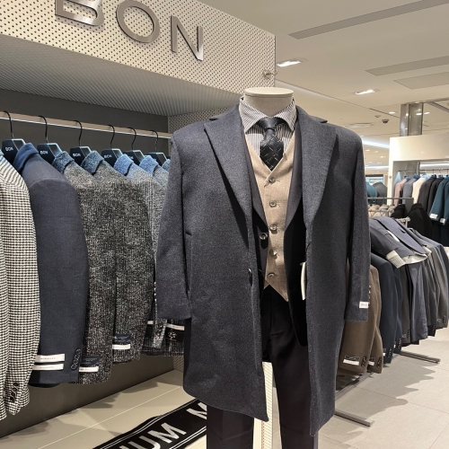 BON 남성 세미오버핏 캐시미어 코트_BN0WHA790_이미지