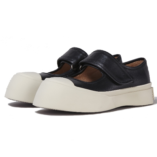  마르니 여성 나파 레더 메리 제인 스니커즈_SNZW003120-P2722-00N99