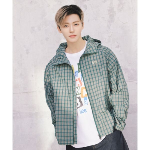 LEE 후드 윈드 브레이커 체크 LE2601JK01CK 235823