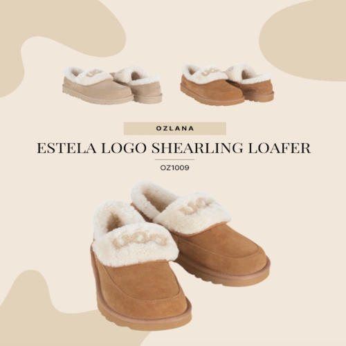 UGG 호주 OZLANA 25NEW 에스텔라 로고 시어링 로퍼 OZ1009