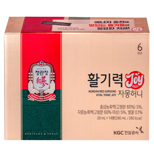 한국인삼공사 정관장 활기력 JOY 자몽허니 20ml 14병 (1개)