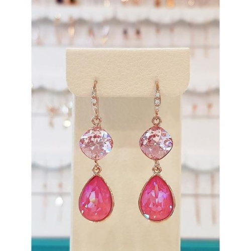 세이브존01 40대여자생일선물 빅사이즈 물방울 드롭 귀걸이 LE713 S16202280