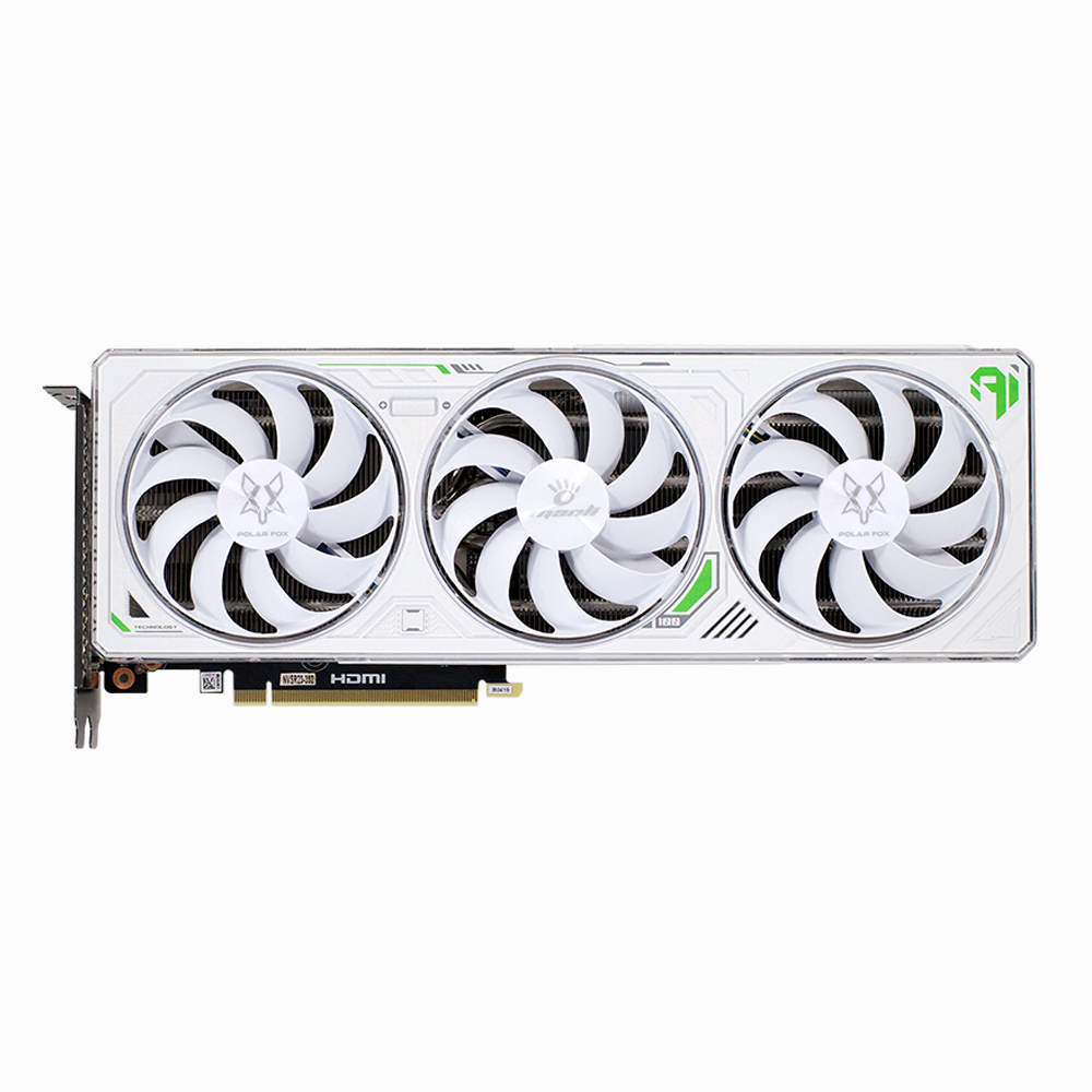 MANLI 지포스 RTX 4070 SUPER Polar Fox D6X 12GB TRIPLE FAN White 인텍앤컴퍼니_이미지