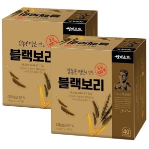 티백 보리차 차 블랙보리 80T 40개입x2개 옥수수수염차 쌍계