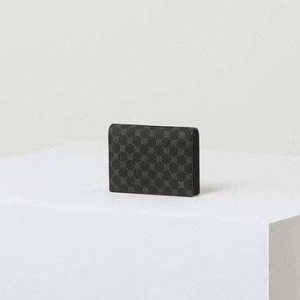 LF 닥스 블랙 루이스 DD 패턴 PVC 명함카드지갑 DBHO5E134BK