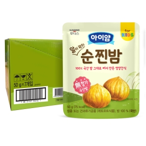 일동후디스 아이얌 알이 꽉찬 순찐밤 7개 밤 50g_이미지