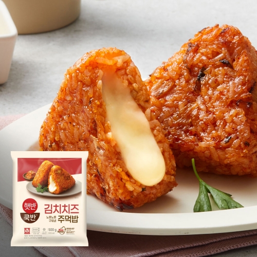 CJ제일제당 햇반 쿡반 김치치즈주먹밥 500g (5개)