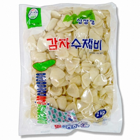 송학식품 십장생 감자 수제비 2kg (3개)