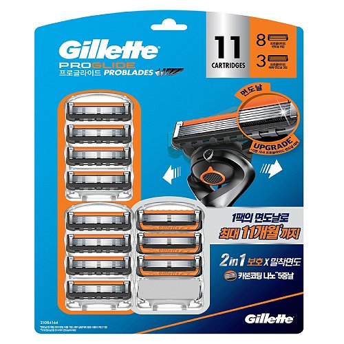 질레트 2024 프로글라이드 매뉴얼 면도날 (16개+파워6개)_이미지