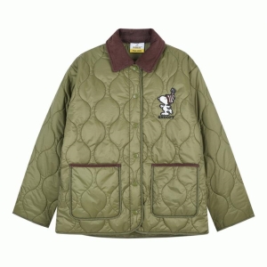 여성 스누피 카라 퀄팅 점퍼 FPAJP671F